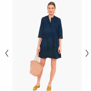 Tuckernuck Navy Royal Shirt Dress